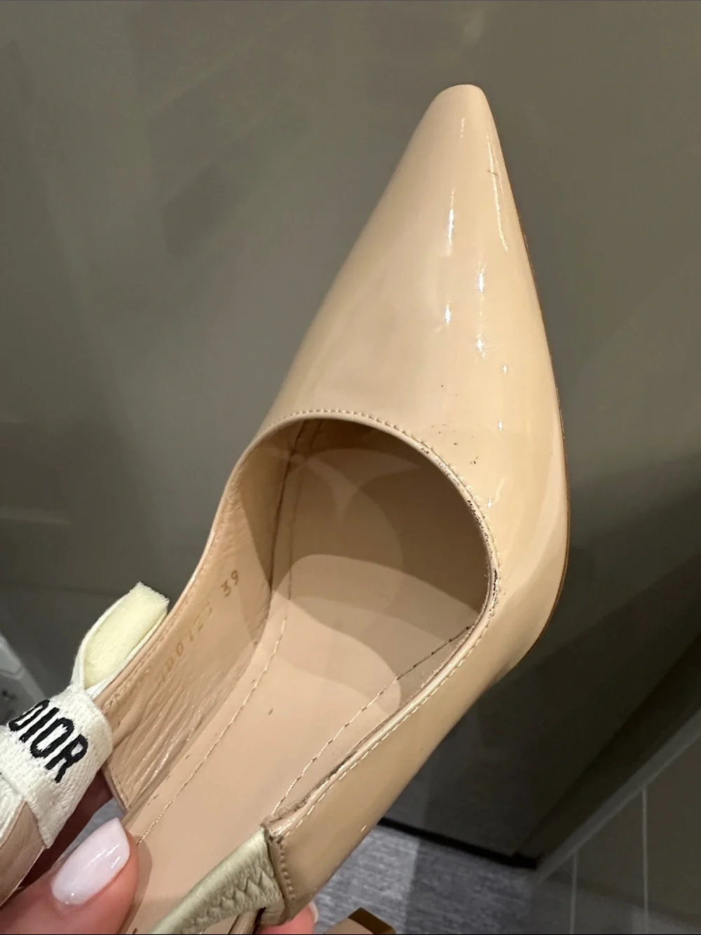 Christian Dior J'Adior patent leather sling back Pump - Picture 9 of 9